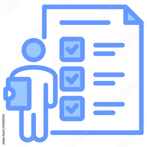 Accountability Blue Icon