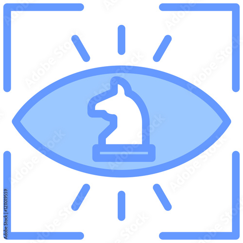 Strategic Vision Blue Icon
