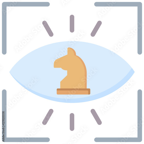 Strategic Vision Flat Icon