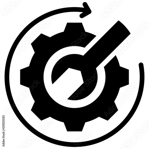 Optimization Glyph Icon