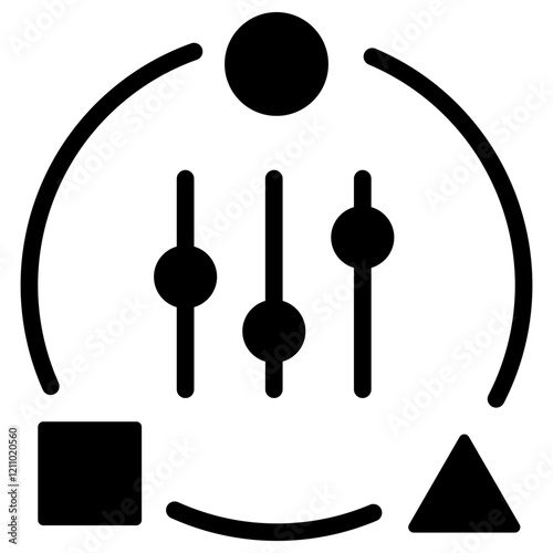 Adaptability Glyph Icon