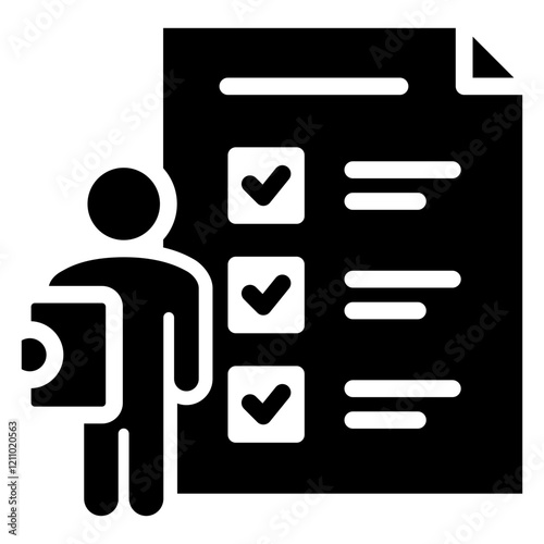 Accountability Glyph Icon