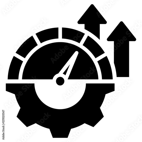 Operational Efficiency Glyph Icon