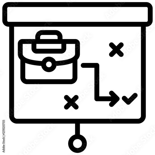 Strategic Planning Outline Icon