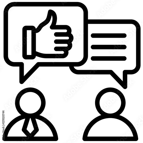 Feedback Outline Icon