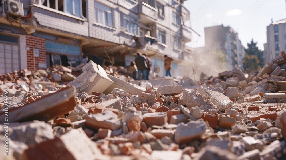 Earthquake: A powerful 6.5 magnitude earthquake devastates urban regions, causing building collapses and trapping people under fallen debris.
Earthquake: A powerful 6.5 magnitude earthquake devastates urban regions, causing building collapses and trapping people under fallen debris.