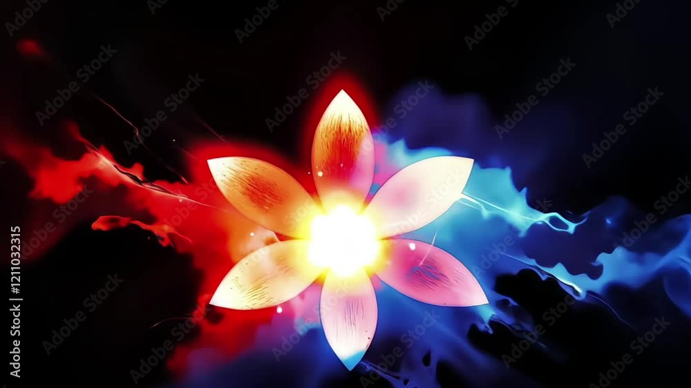 Yoga meditation . Chakra Mandala chakras, aura, spiritual and Yin Yang symbols, balancing your life/ Neon glows. chakra, spiritual, energy, meditation