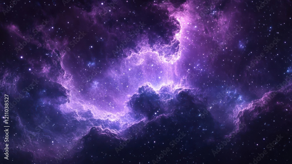 Naklejka premium A stunning image of a nebula, showcasing its vibrant colors and intricate details.