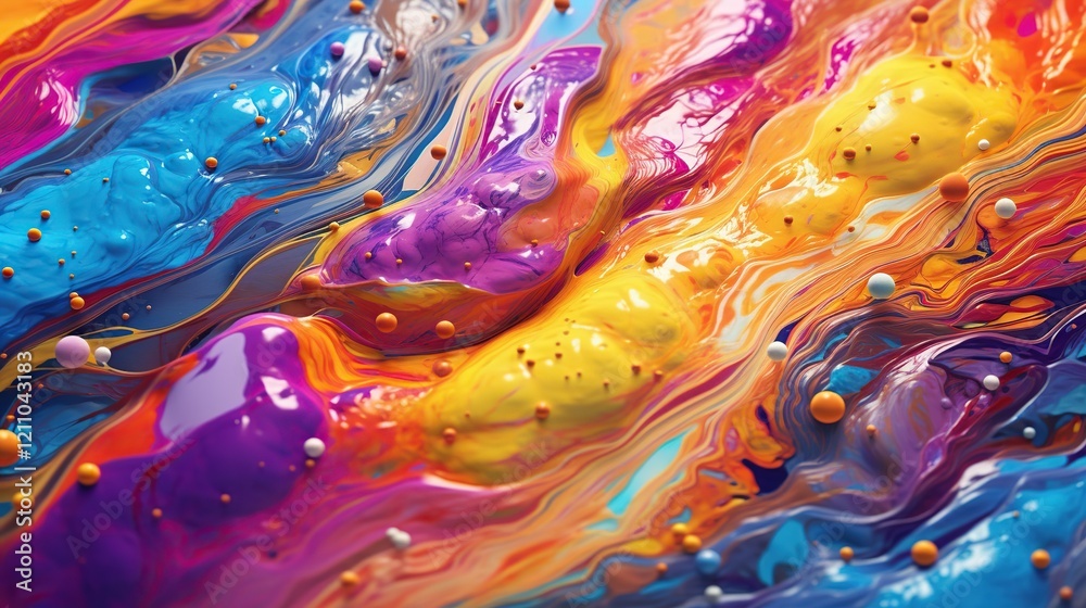 Beautiful abstraction of liquid paints Beautiful abstraction of liquid paints