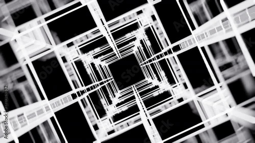 Moving cubes forming a plus sign