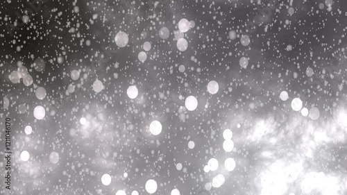 降り続ける「雪」のグラフィック背景素材