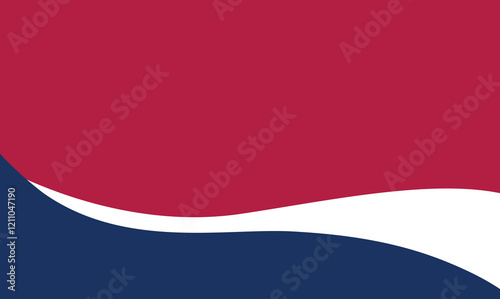 Free Download Red and white flag background with red and blue design featuring a holiday ribbon and gold accents for a festive celebration template - GFXLoad