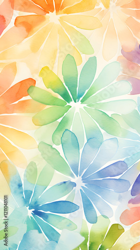 Digital abstract watercolour pattern design poster background