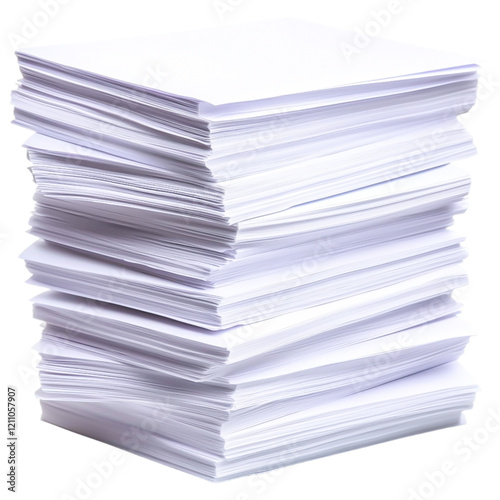 Stacked Reams of Blank Paper for Various Uses