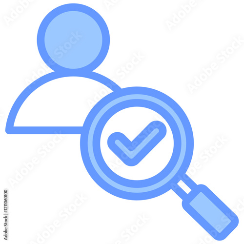 Job Prospect Blue Icon