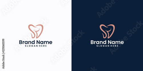 letter sd and dental logo