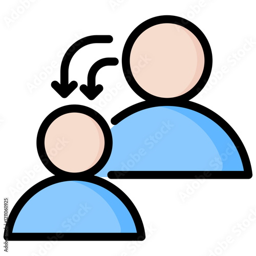 Mentorship Program Outline Color Icon