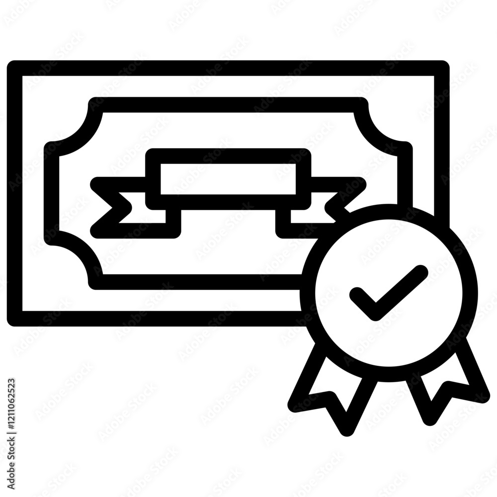Certification Program Outline Icon Certification Program Outline Icon