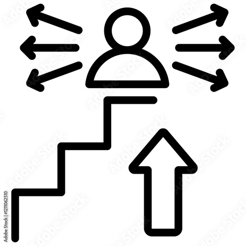 Career Assessment Outline Icon