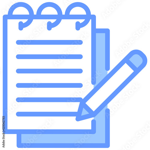 Notes Blue Icon