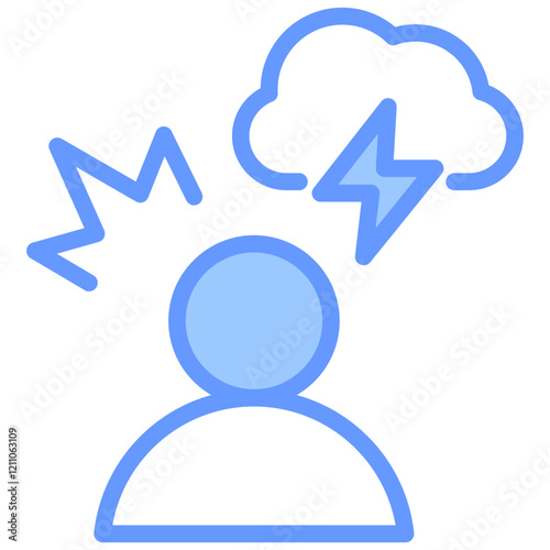 Distress Blue Icon