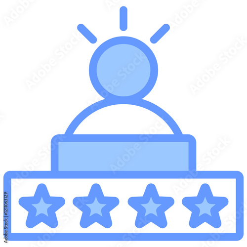 Confidence Blue Icon