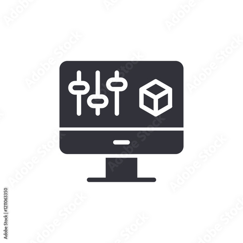 3D design solid icons, minimalist vector illustration ,simple transparent graphic element .Isolated on white background