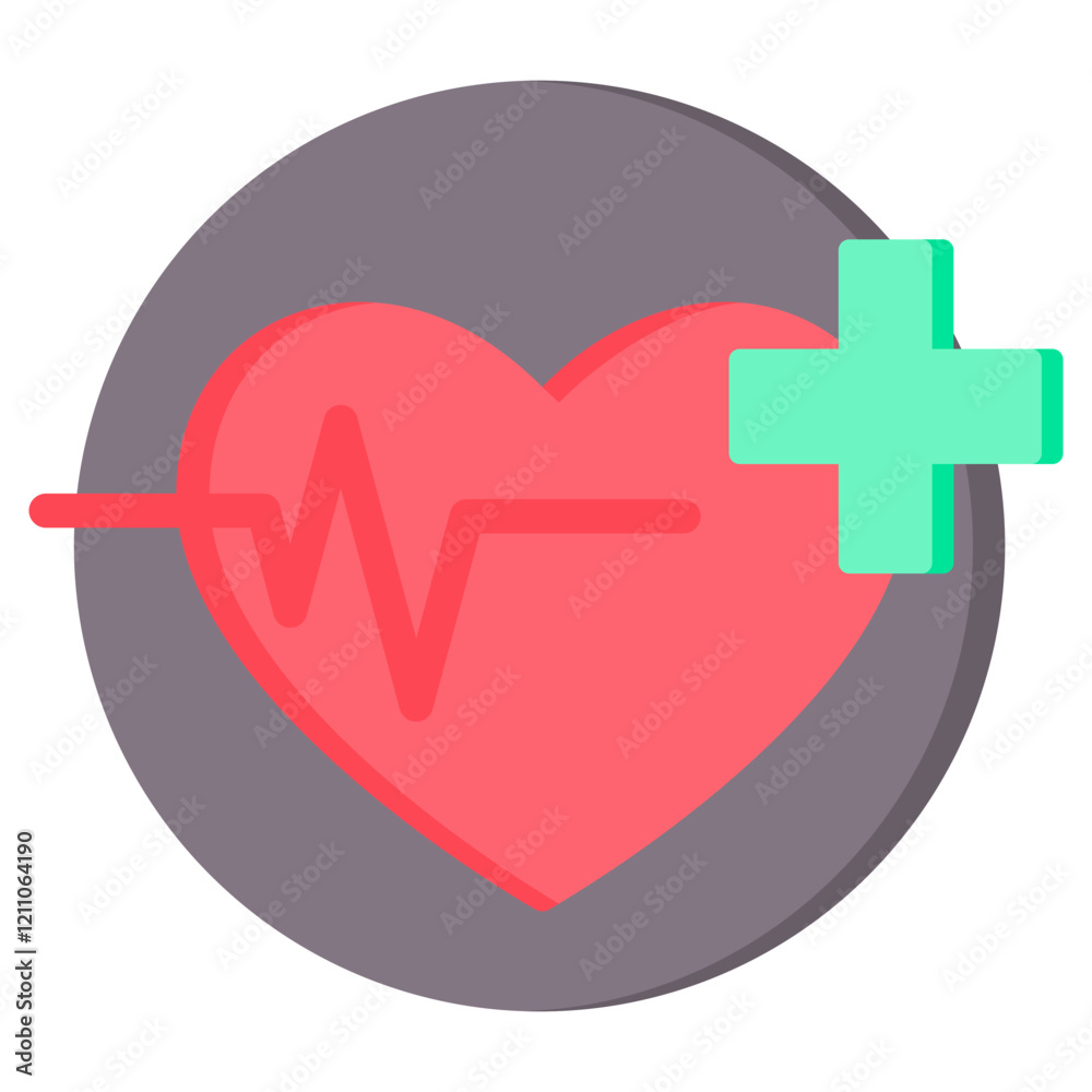 Obraz premium Health Flat Icon