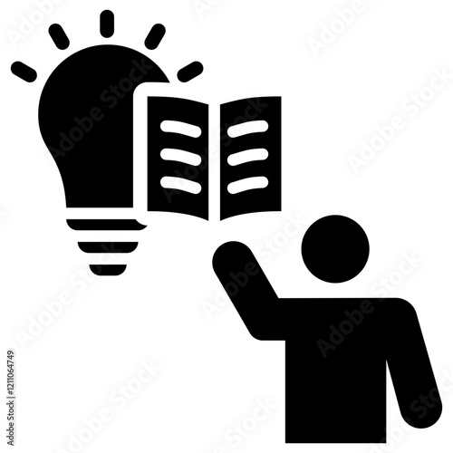 Active Learning Glyph Icon
