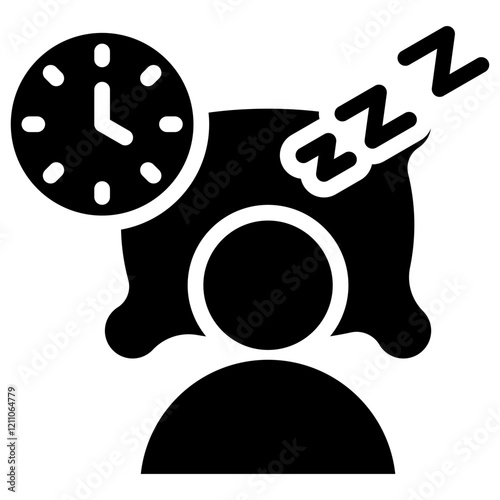 Sleep Glyph Icon