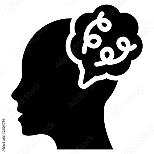 Distraction Glyph Icon