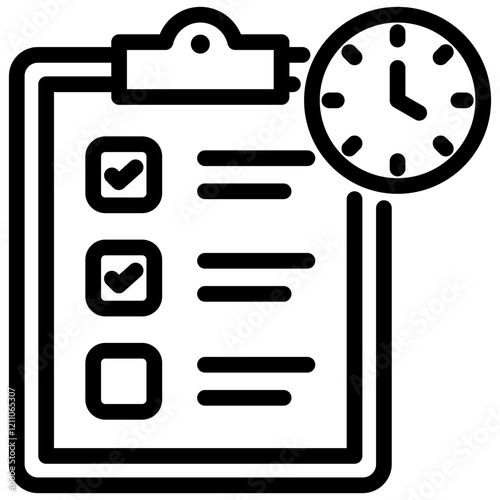 Mock Exams Outline Icon