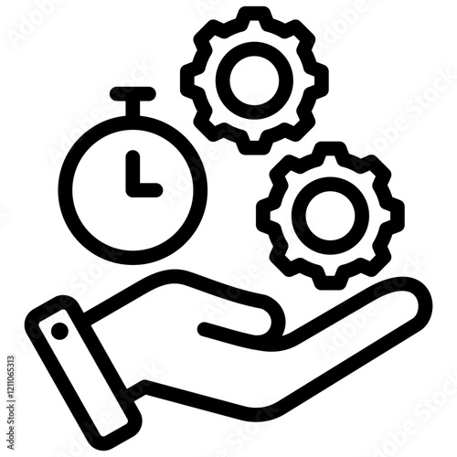 Efficiency Outline Icon
