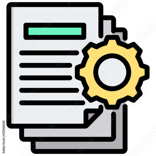 Documentation Outline Color Icon