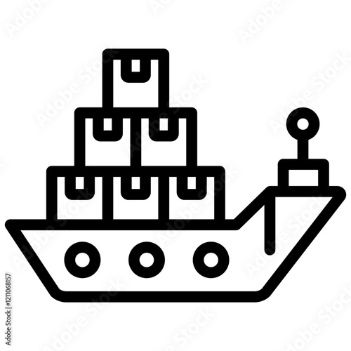 Vessel Outline Icon