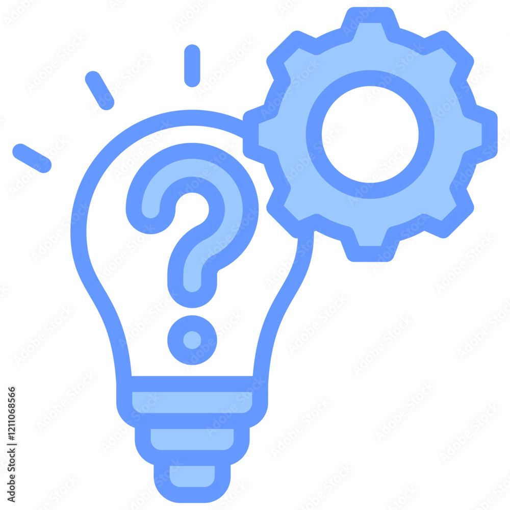 Curiosity Exploration Blue Icon Curiosity Exploration Blue Icon