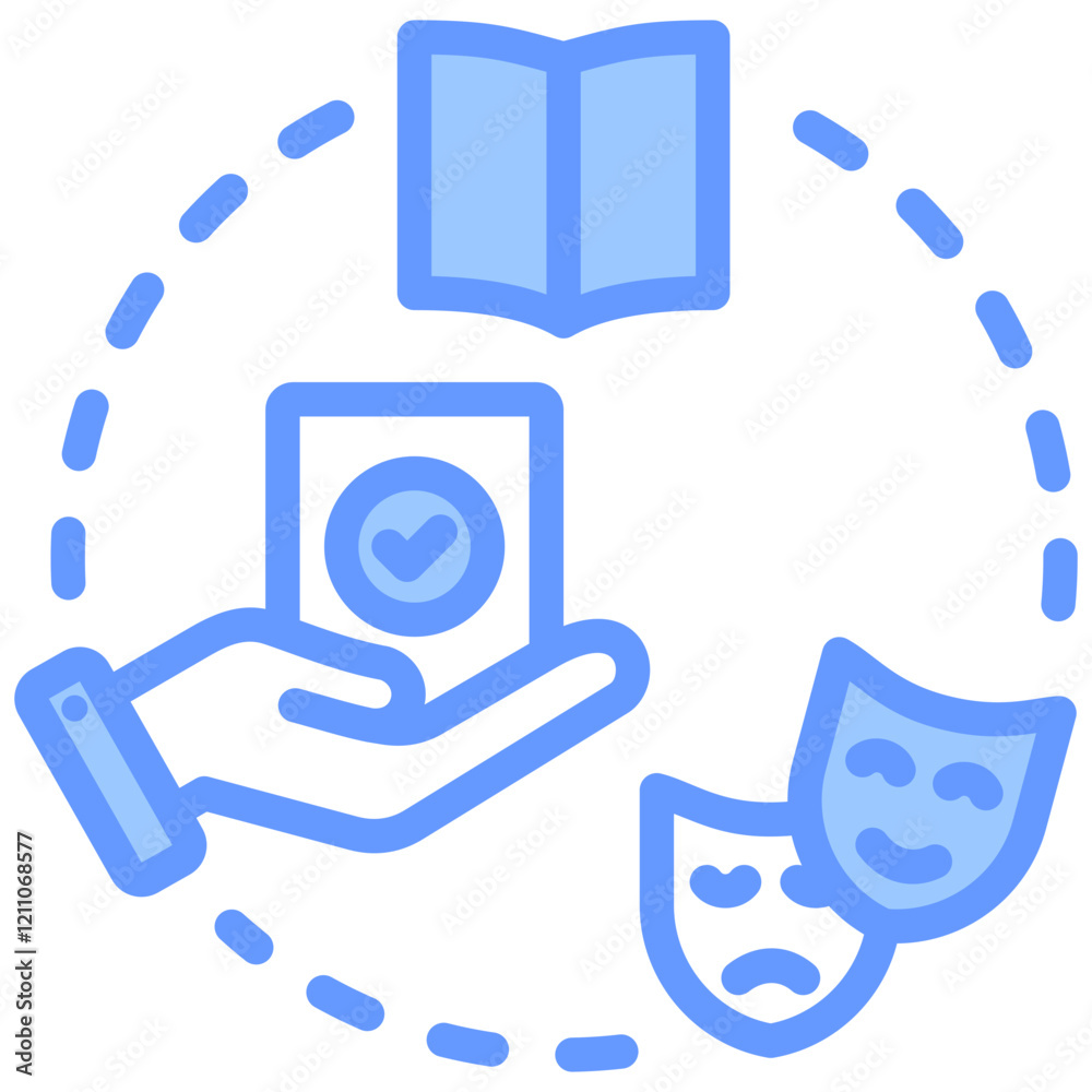 Experiential Learning Blue Icon Experiential Learning Blue Icon