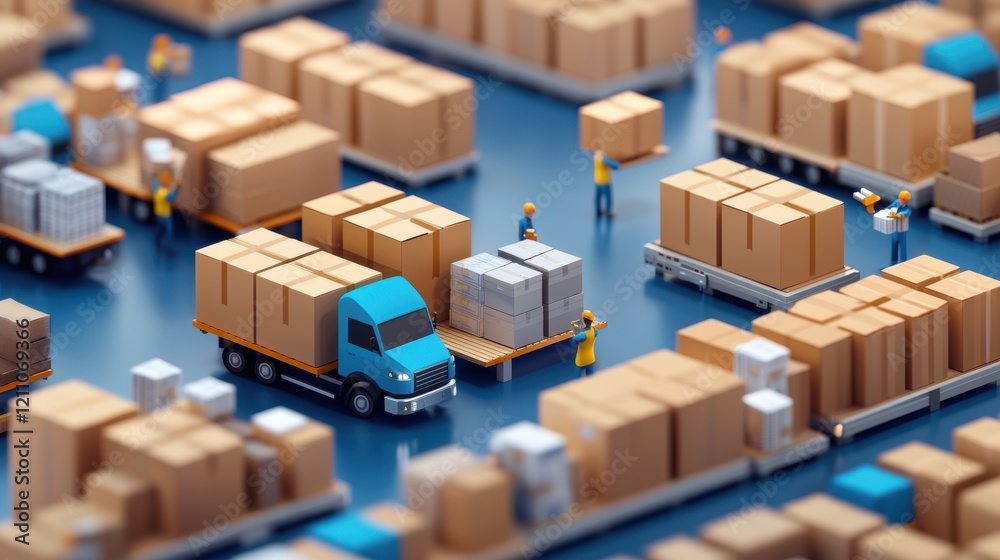 Efficient warehouse logistics with trucks and packages Efficient warehouse logistics with trucks and packages