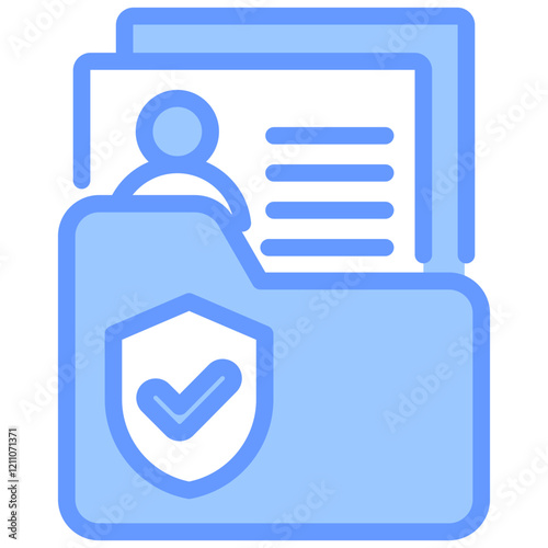 Public Record Blue Icon
