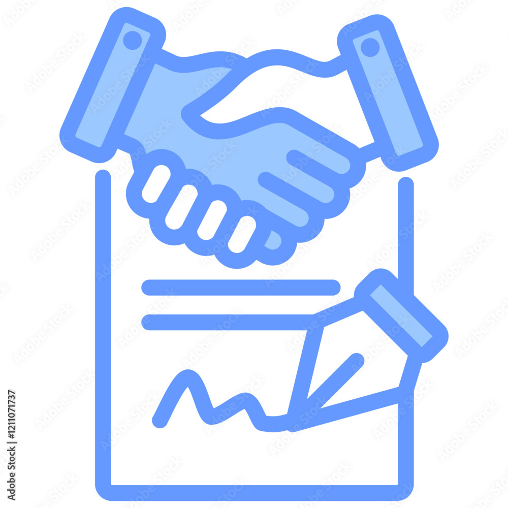 Contract Blue Icon Contract Blue Icon
