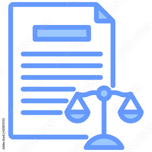 Legal Capacity Blue Icon