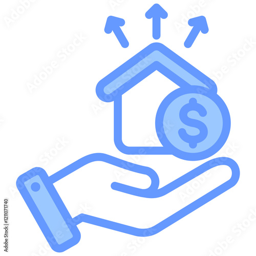 Inheritance Blue Icon