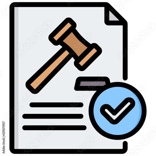 Legalization Outline Color Icon