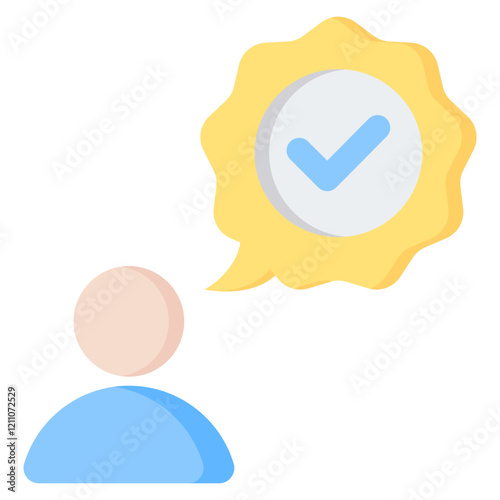 Affirmation Flat Icon