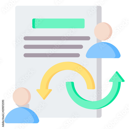 Power Of Attorney Flat Icon