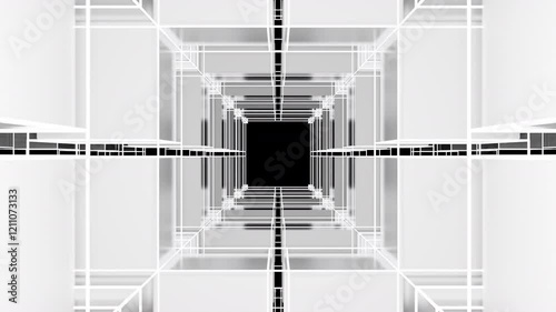 Moving cubes forming a plus sign