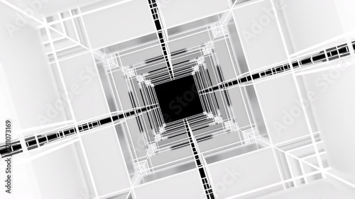 Moving cubes forming a plus sign