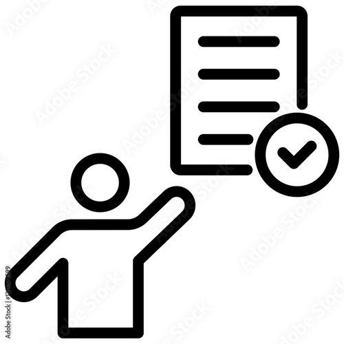 Acknowledgement Outline Icon