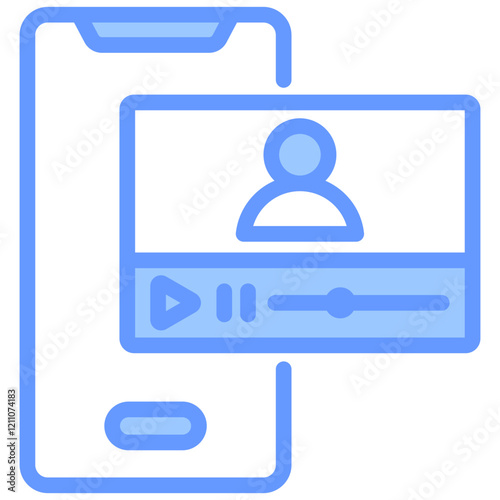 Video Lectures Blue Icon