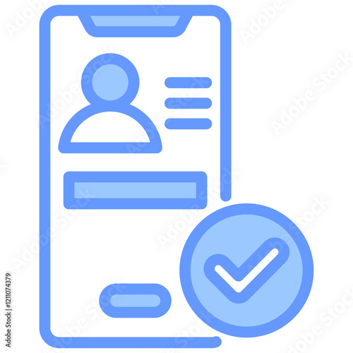 Course Enrollment Blue Icon